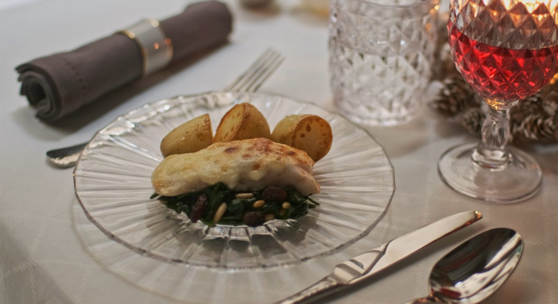 Bacalhau gratinado com aioli de citrinos