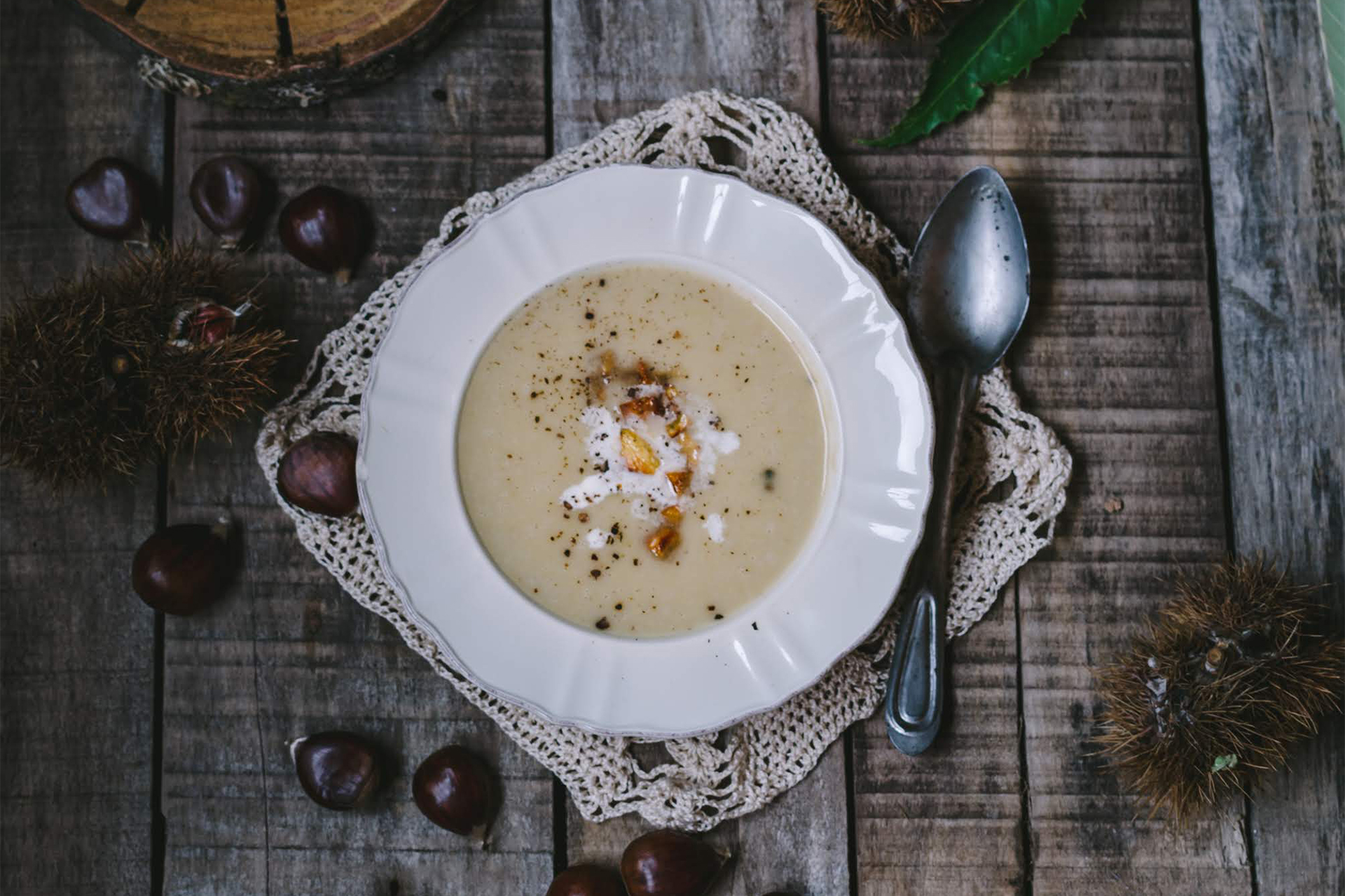 Chestnuts soup