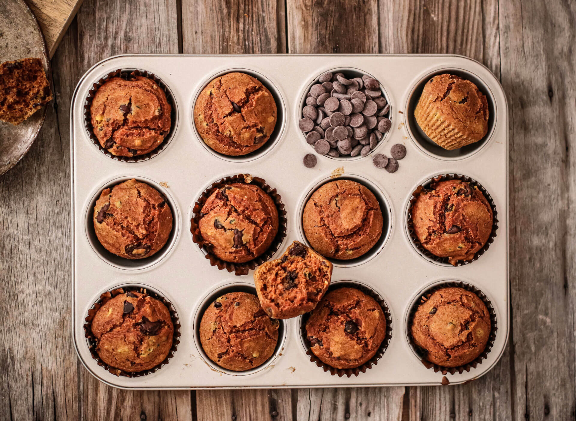 Lemon and Chocolate Chips Muffins