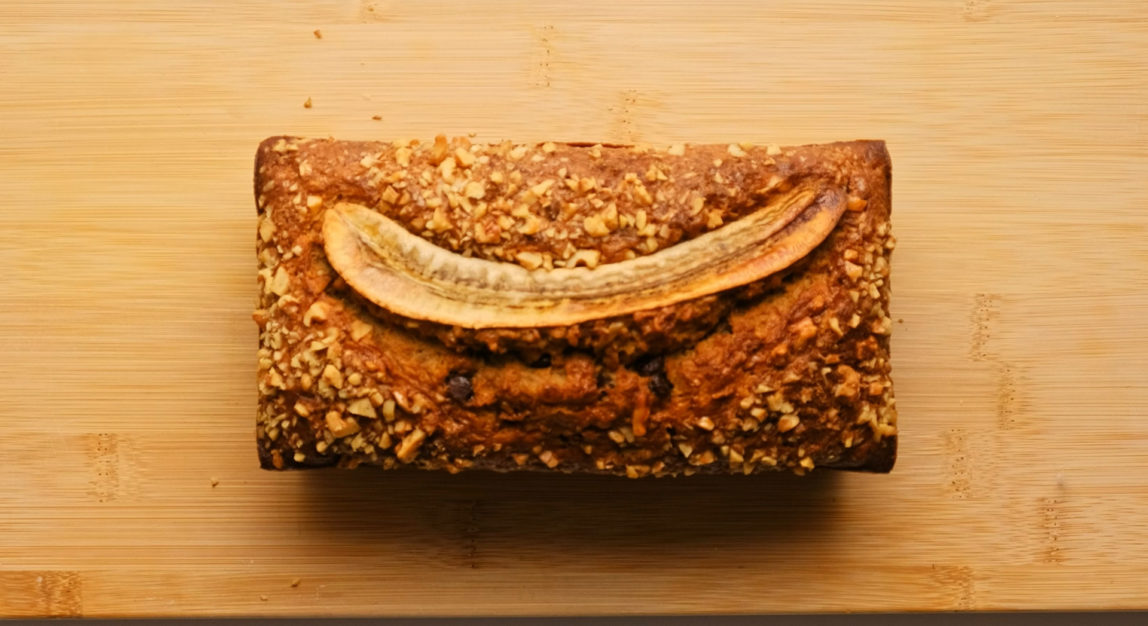 Banana bread com chocolate