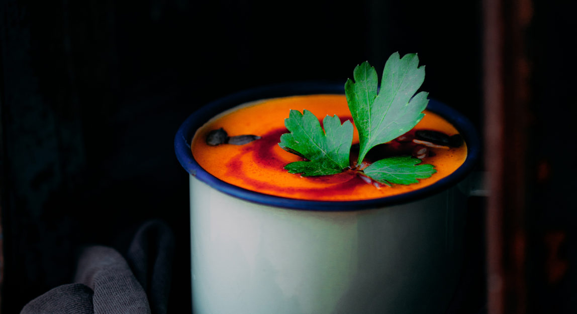 Anti-inflammatory carrot and turmeric creamy soup