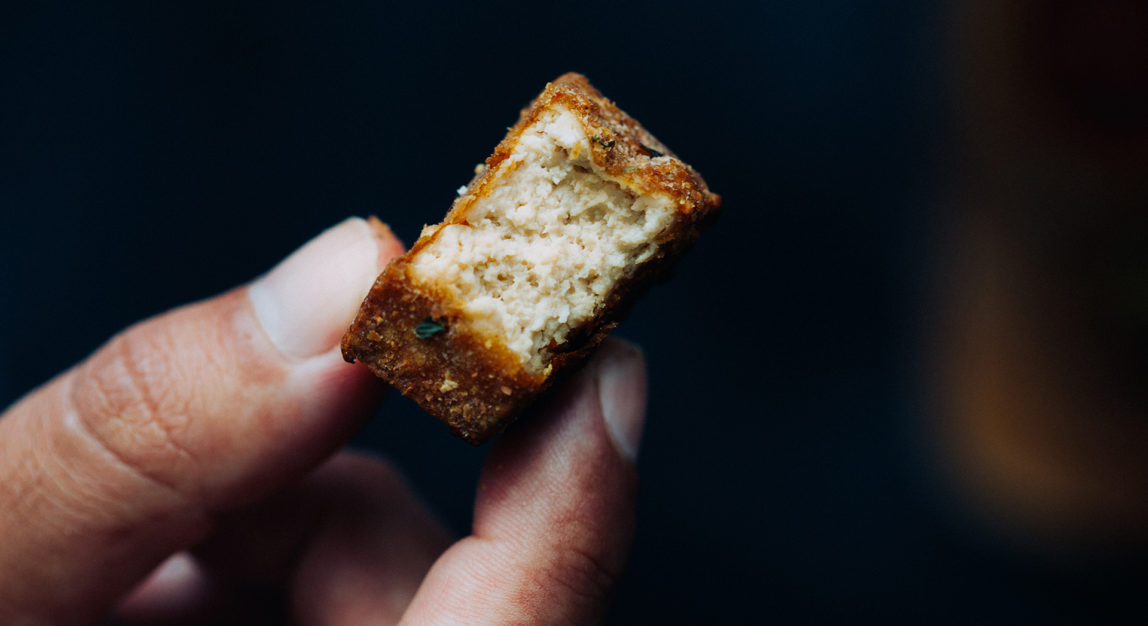 Crunchy tofu nuggets