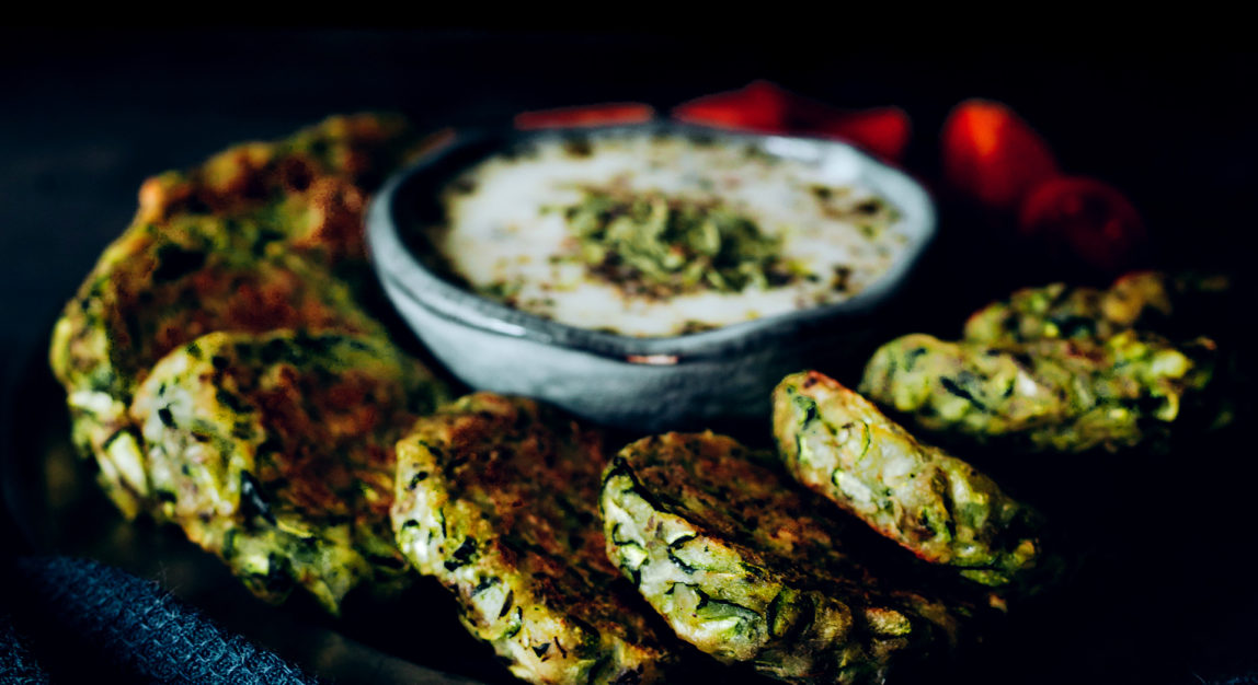 Fritters de calabacín horneados con AirFry