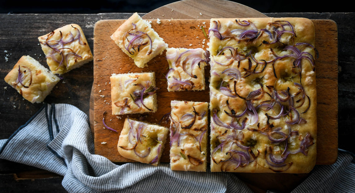 Red Onion and Rosemary Focaccia
