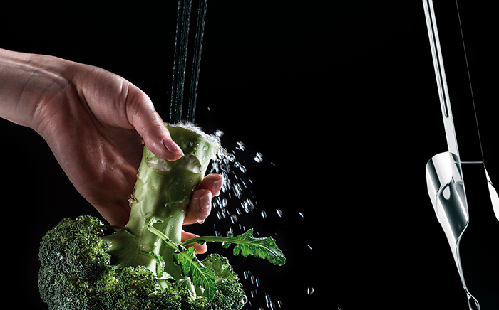 Washing vegetables