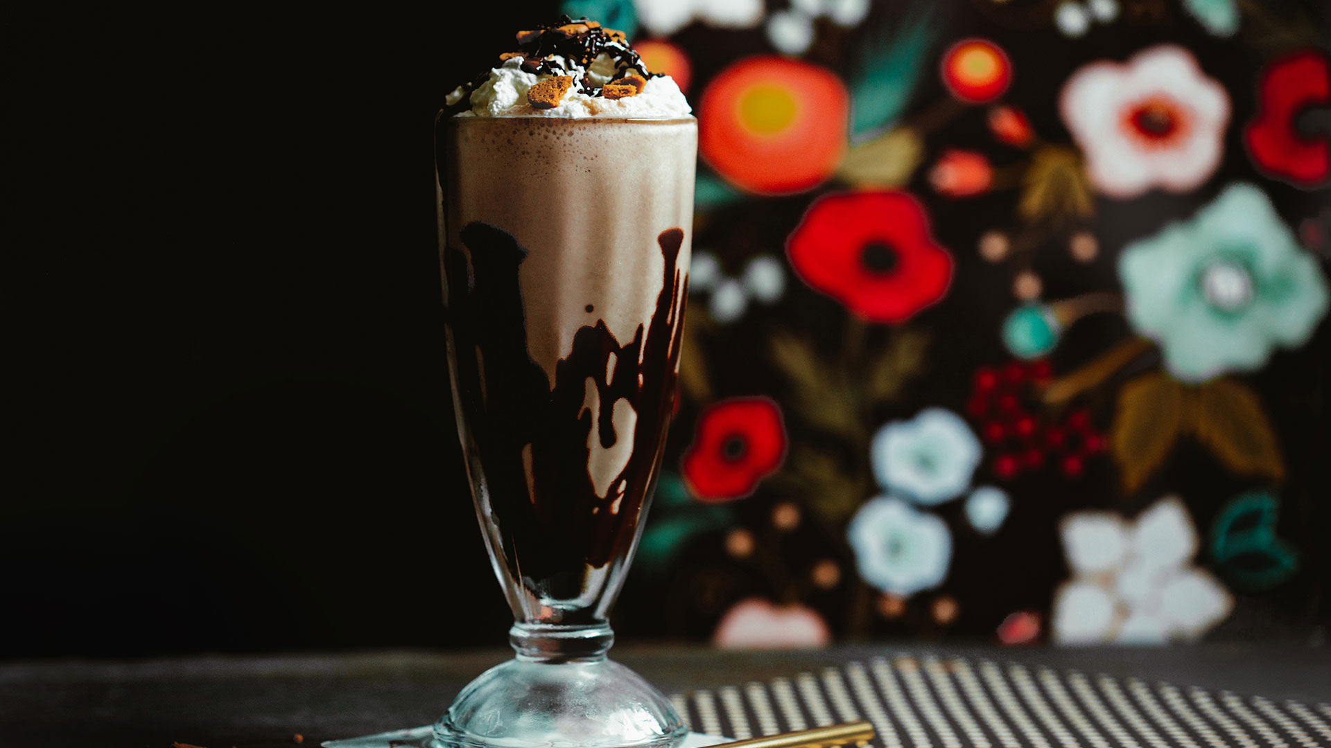 Milkshake vegano de chocolate