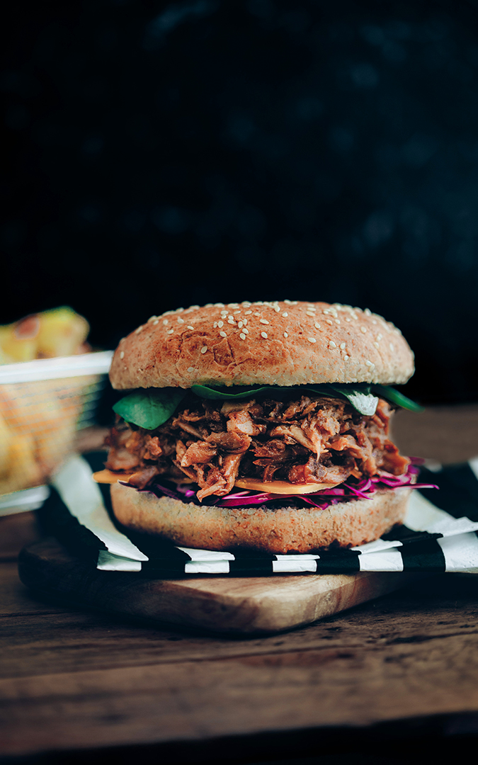 Pulled pork vegan burger | Cooking Lovers