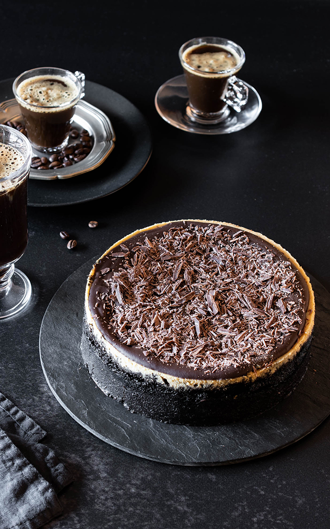 Espresso cheesecake with oreo biscuits | Cooking Lovers
