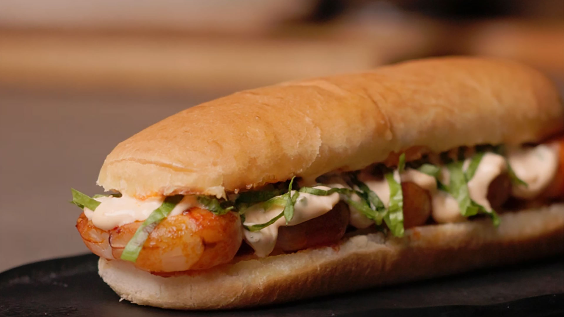 Hot Dog de gambas