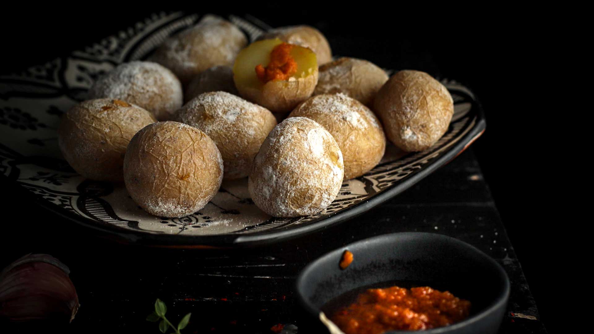 Potatoes with mojo picón from the Canary Islands