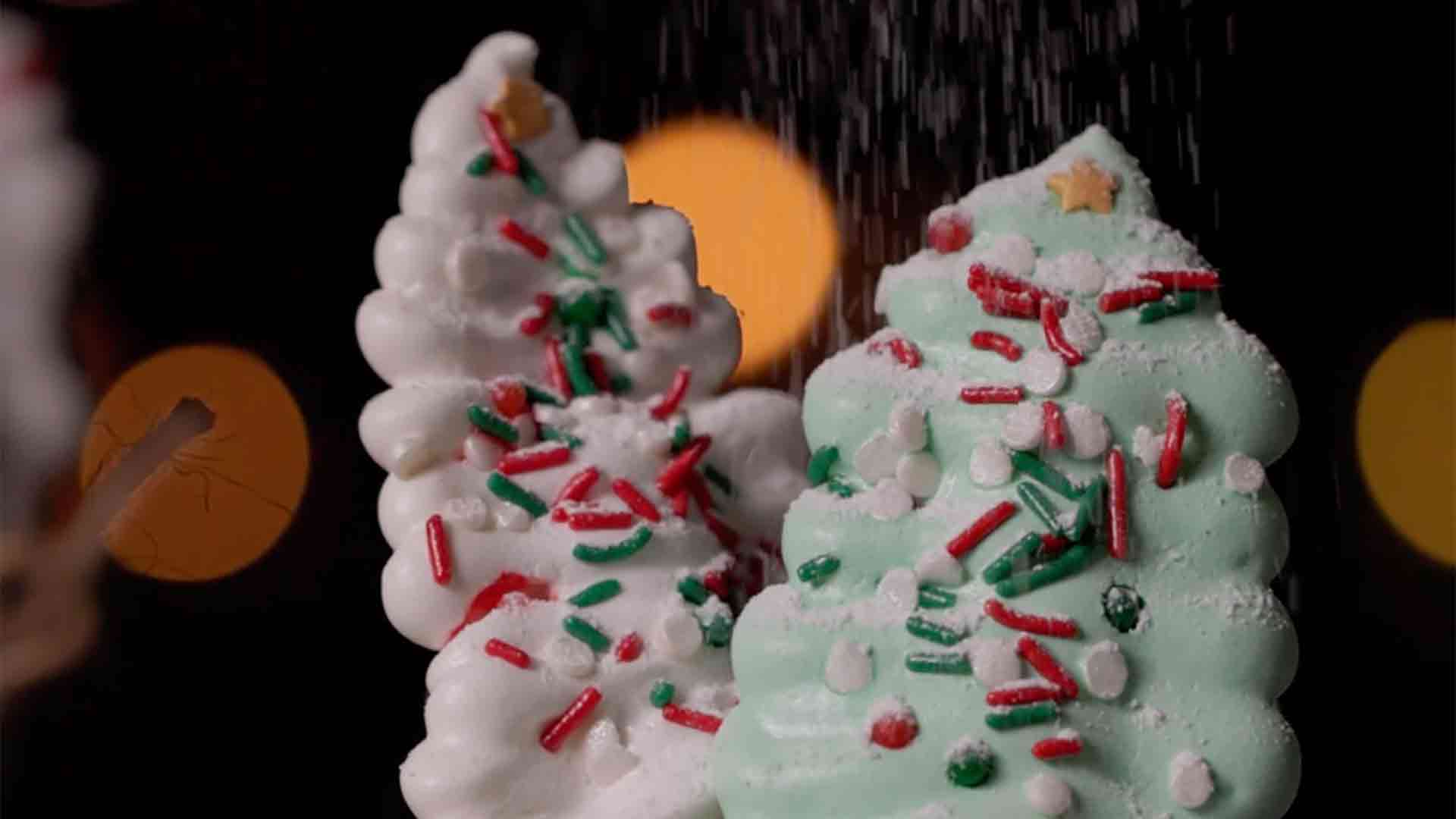 Meringue Christmas trees