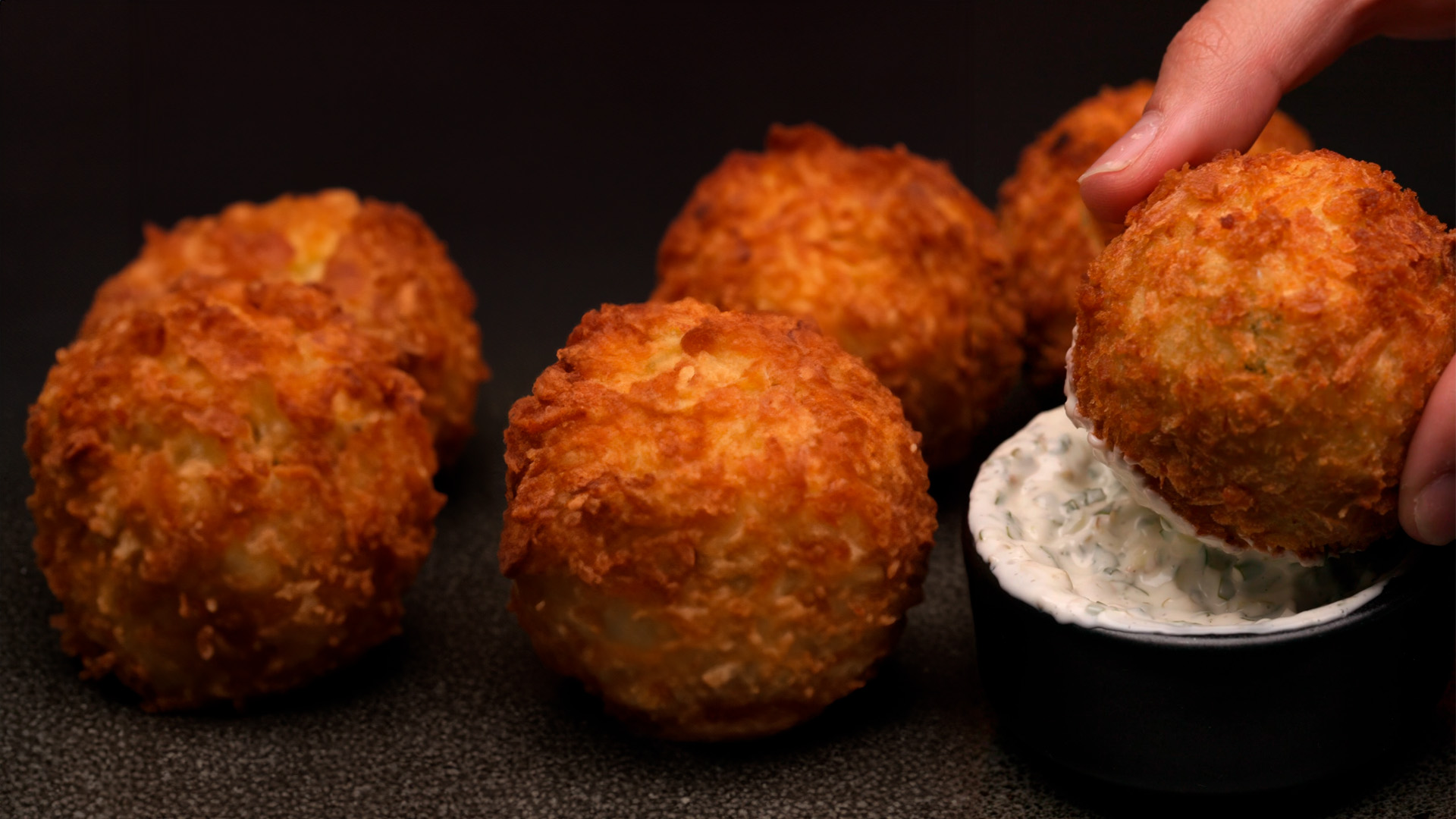 Potato and cod croquettes